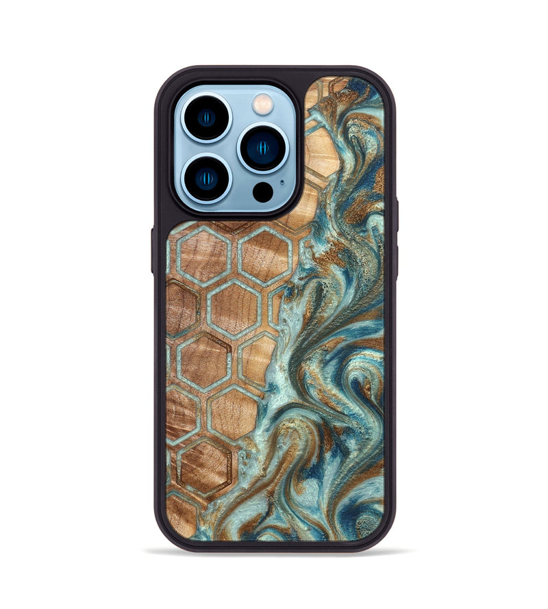 iPhone 14 Pro Wood Phone Case - Dion (Pattern, 832757)