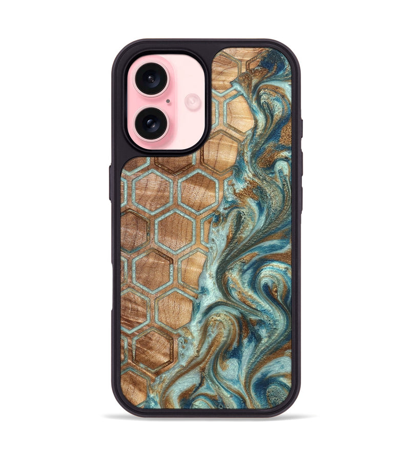 iPhone 16 Wood Phone Case - Dion (Pattern, 832757)