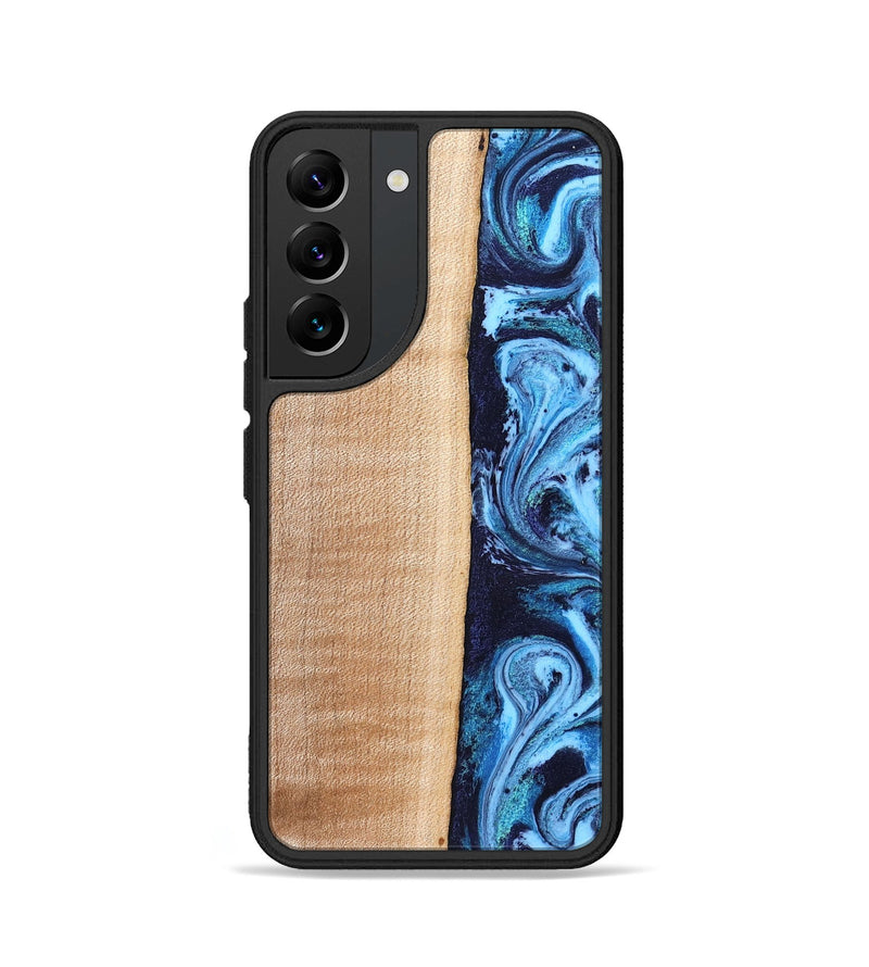Galaxy S22 Wood Phone Case - Gordon (Blue, 832758)