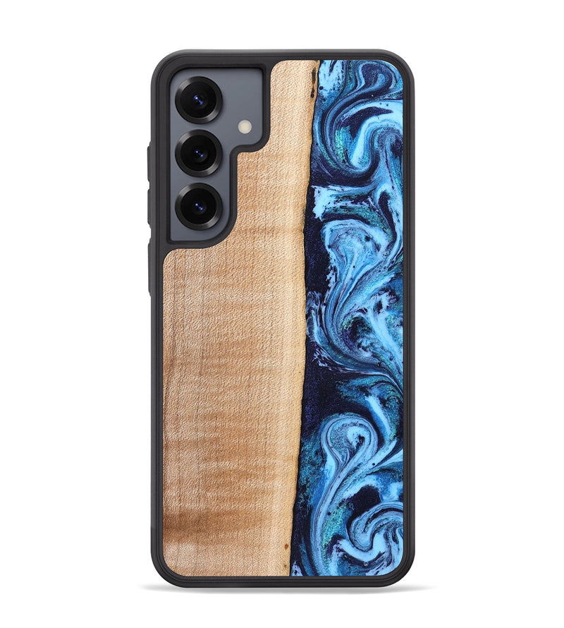 Galaxy S25 Plus Wood Phone Case - Gordon (Blue, 832758)