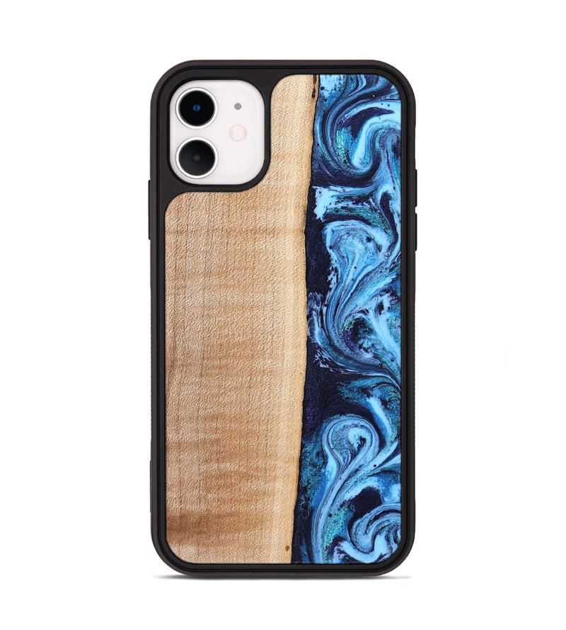 iPhone 11 Wood Phone Case - Gordon (Blue, 832758)