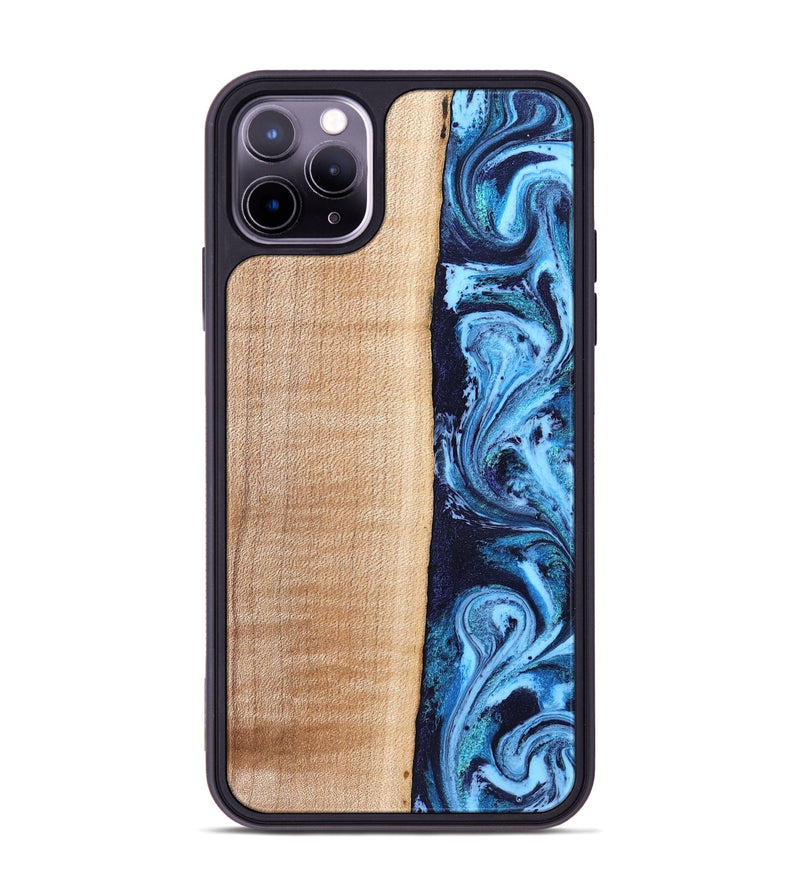 iPhone 11 Pro Max Wood Phone Case - Gordon (Blue, 832758)