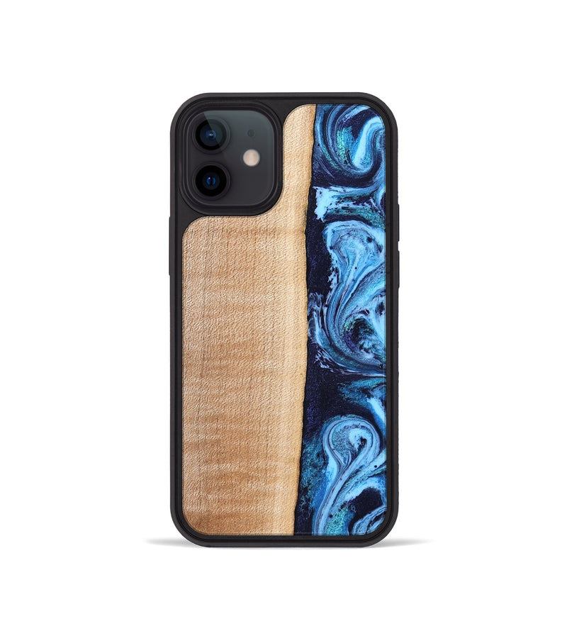 iPhone 12 mini Wood Phone Case - Gordon (Blue, 832758)