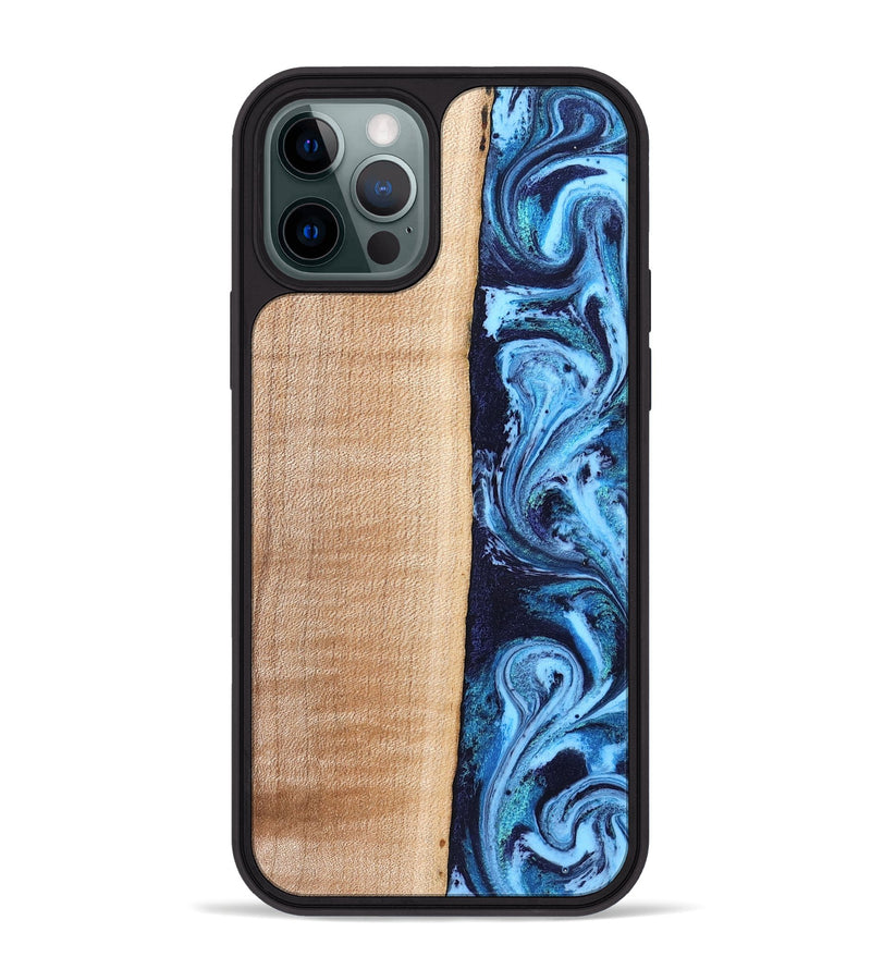 iPhone 12 Pro Max Wood Phone Case - Gordon (Blue, 832758)
