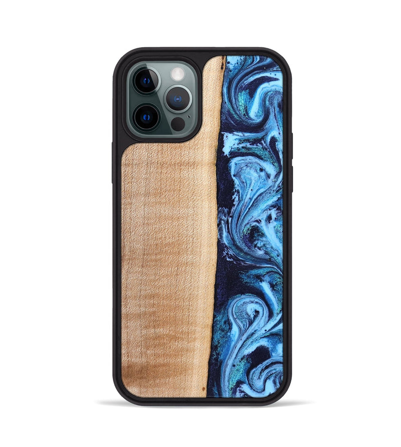 iPhone 12 Pro Wood Phone Case - Gordon (Blue, 832758)