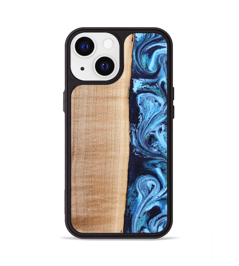 iPhone 13 Wood Phone Case - Gordon (Blue, 832758)