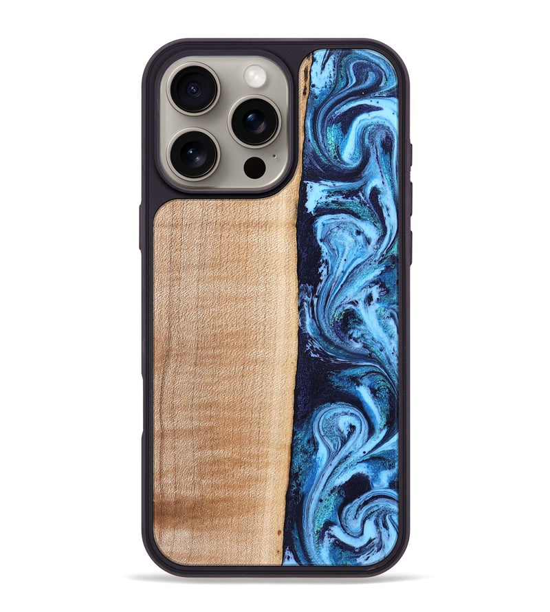 iPhone 16 Pro Max Wood Phone Case - Gordon (Blue, 832758)