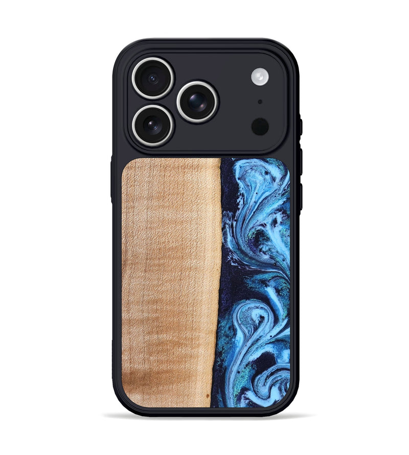 iPhone 17 Pro Wood Phone Case - Gordon (Blue, 832758)
