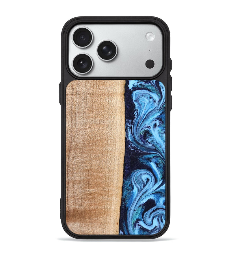 iPhone 18 Pro Max Wood Phone Case - Gordon (Blue, 832758)