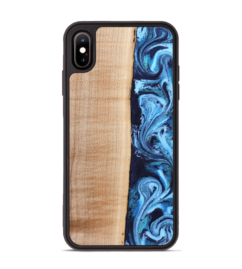 iPhone Xs Max Wood Phone Case - Gordon (Blue, 832758)