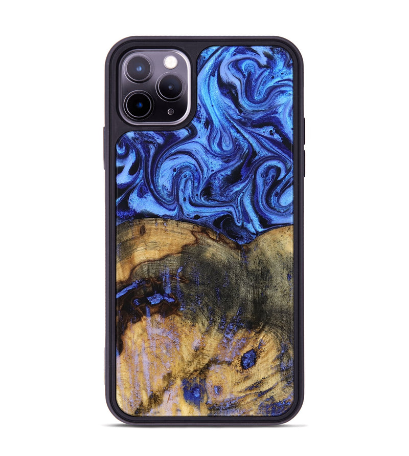 iPhone 11 Pro Max Wood Phone Case - Oswaldo (Blue, 832759)