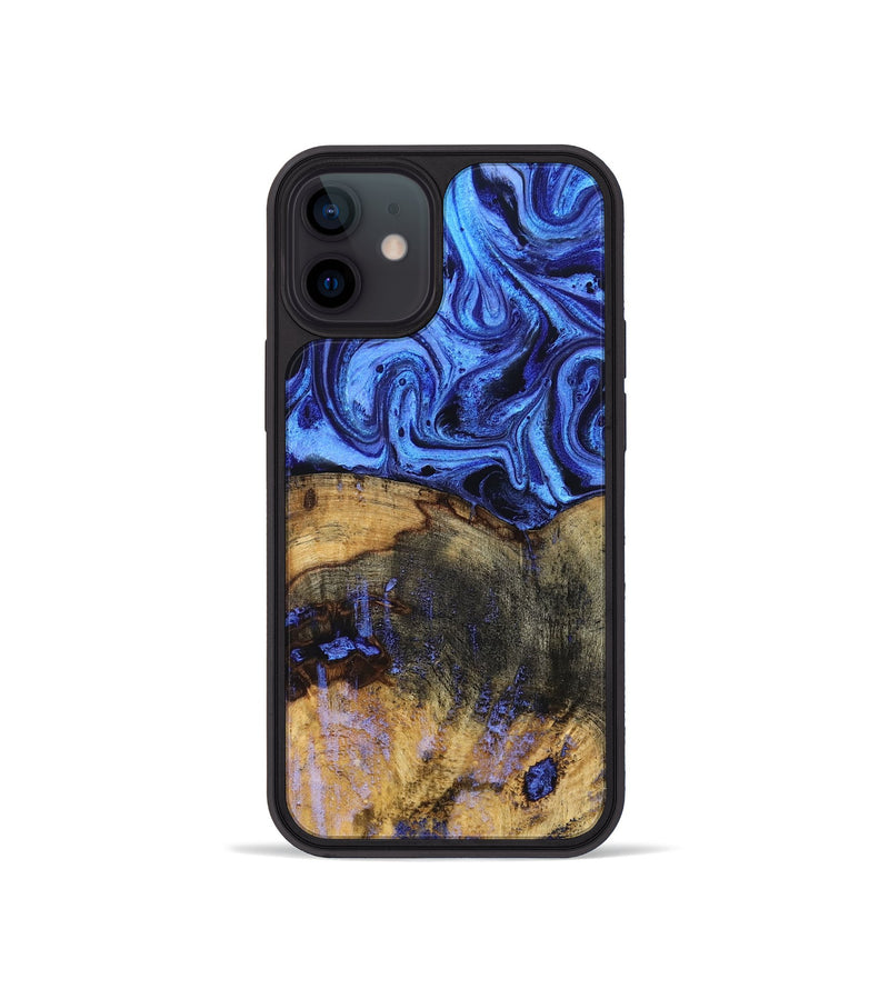 iPhone 12 mini Wood Phone Case - Oswaldo (Blue, 832759)