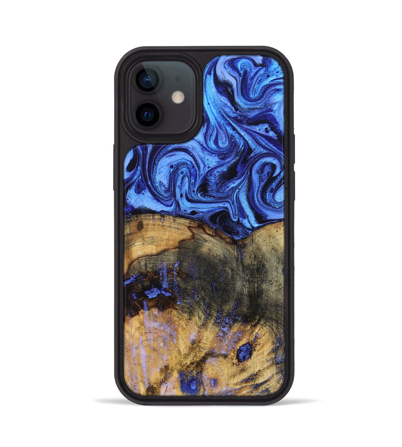 iPhone 12 Wood Phone Case - Oswaldo (Blue, 832759)