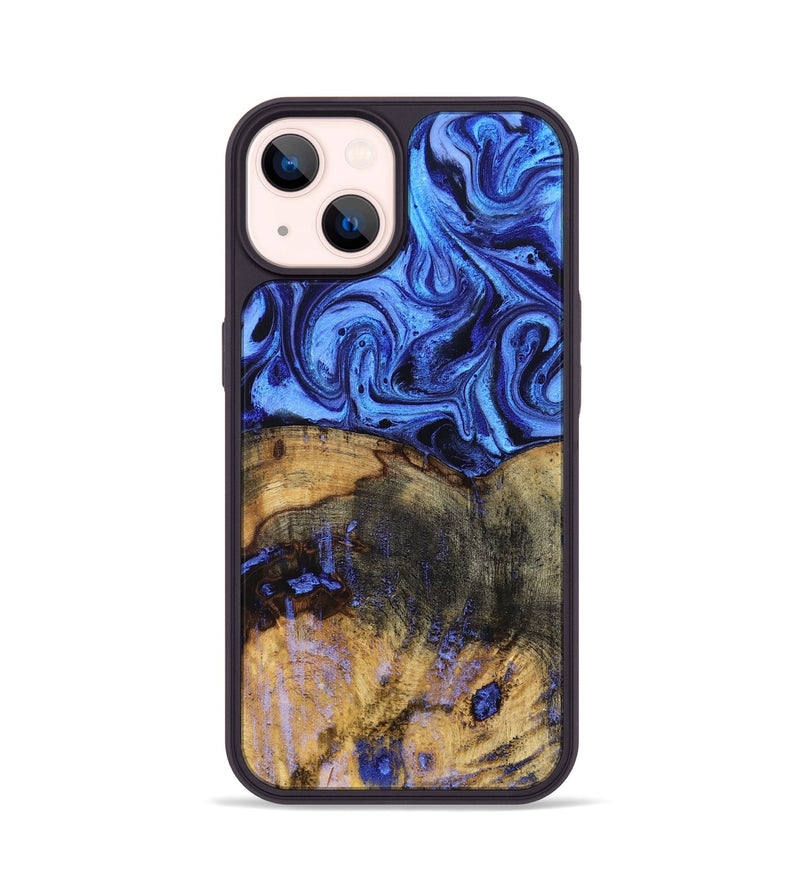 iPhone 14 Wood Phone Case - Oswaldo (Blue, 832759)