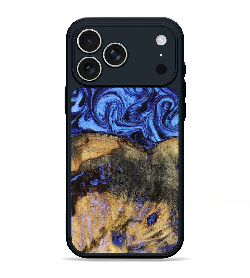 iPhone 17 Pro Max Wood Phone Case - Oswaldo (Blue, 832759)