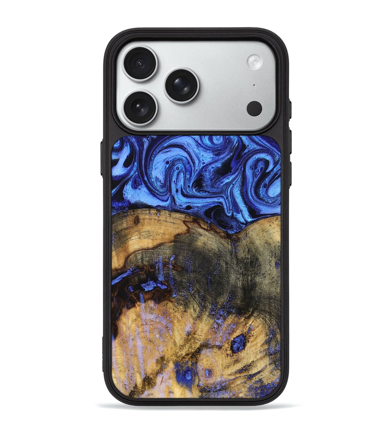 iPhone 18 Pro Max Wood Phone Case - Oswaldo (Blue, 832759)
