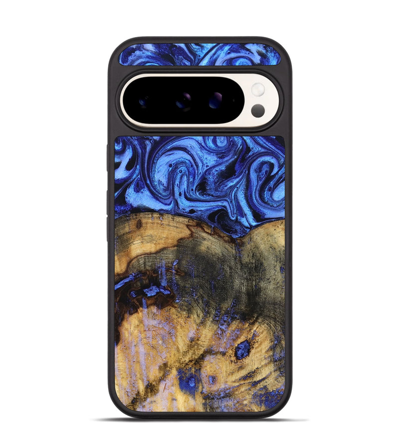Pixel 9 Pro Wood Phone Case - Oswaldo (Blue, 832759)