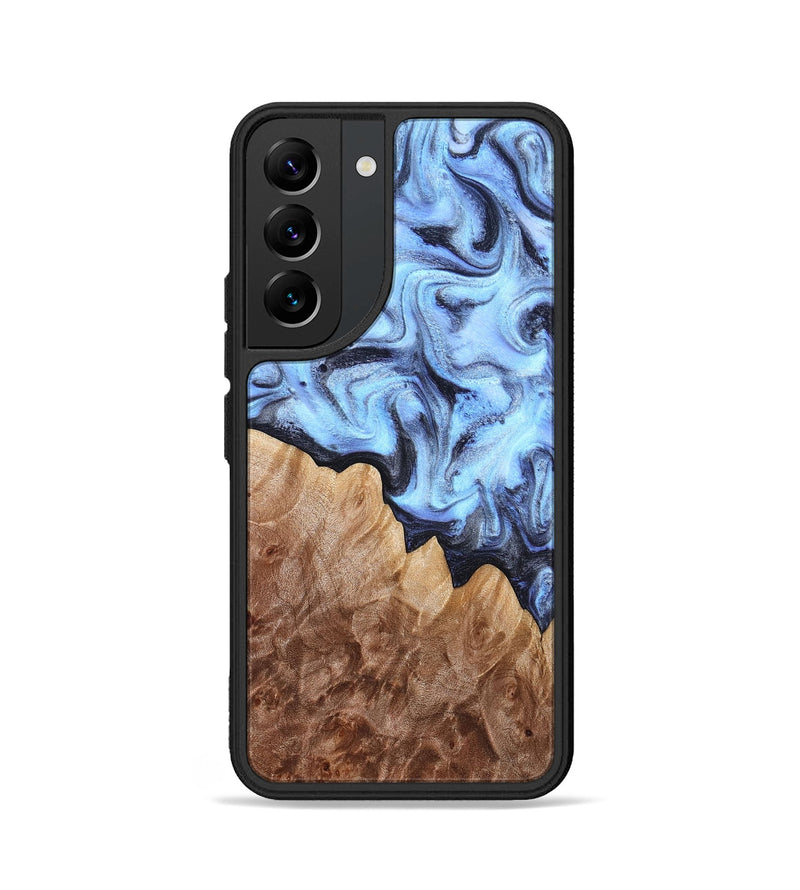 Galaxy S22 Wood Phone Case - Inga (Blue, 832760)