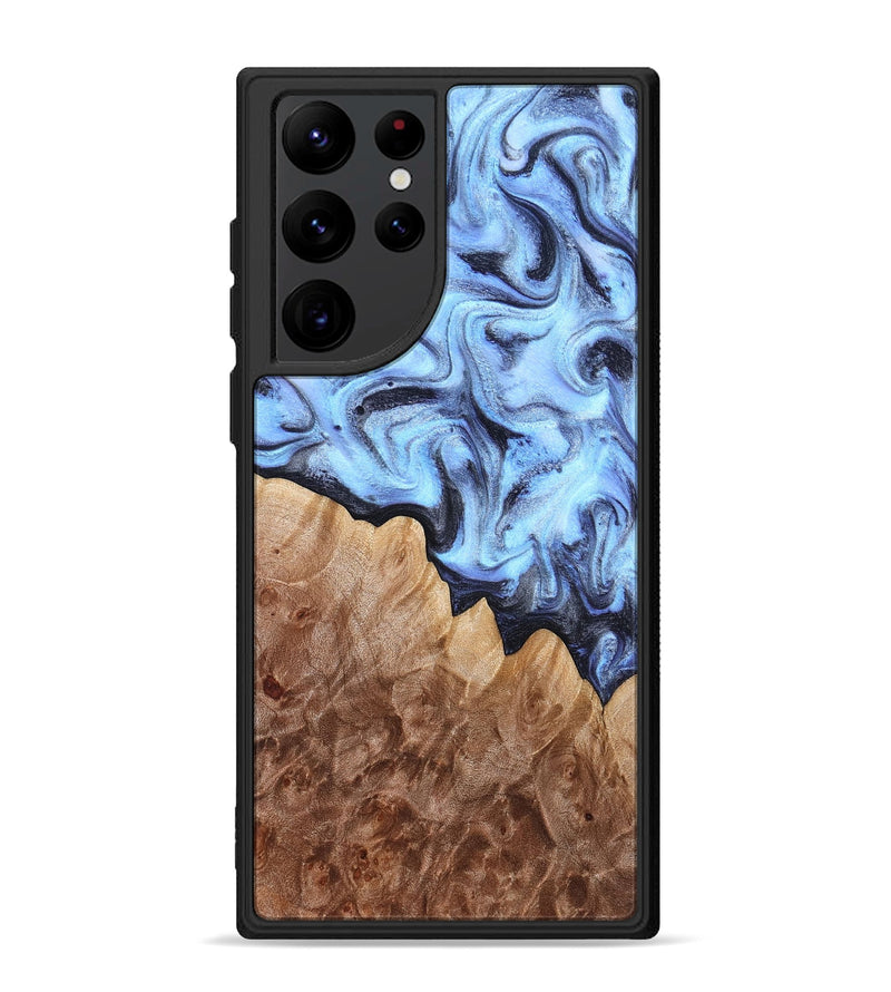 Galaxy S22 Ultra Wood Phone Case - Inga (Blue, 832760)