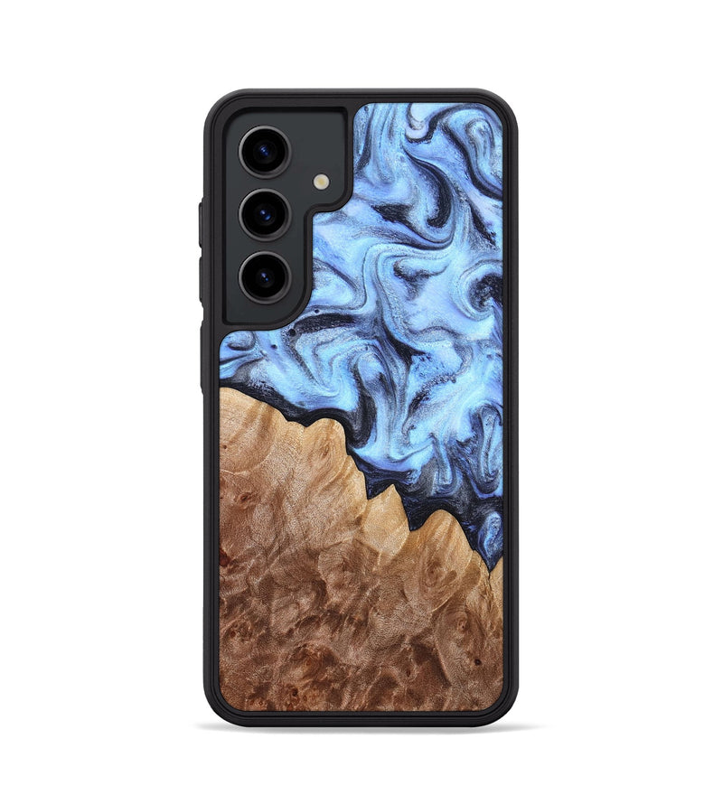 Galaxy S24 Wood Phone Case - Inga (Blue, 832760)