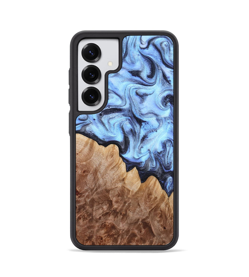 Galaxy S25 Wood Phone Case - Inga (Blue, 832760)