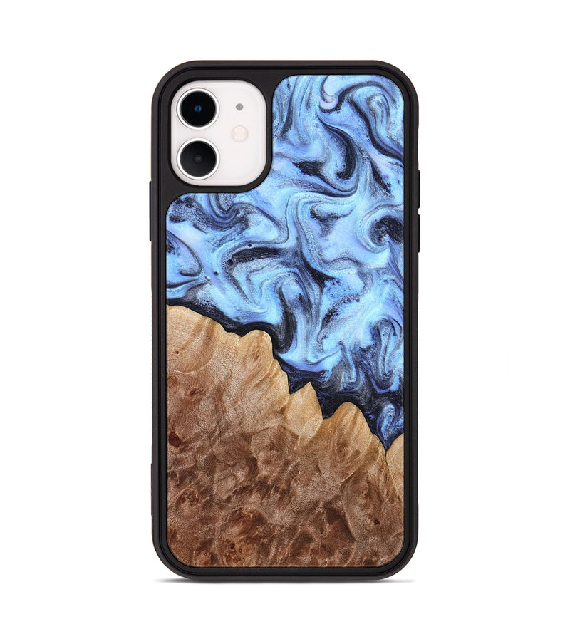 iPhone 11 Wood Phone Case - Inga (Blue, 832760)
