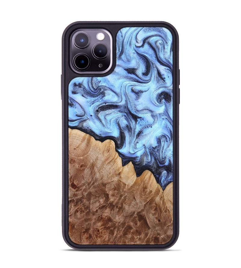 iPhone 11 Pro Max Wood Phone Case - Inga (Blue, 832760)