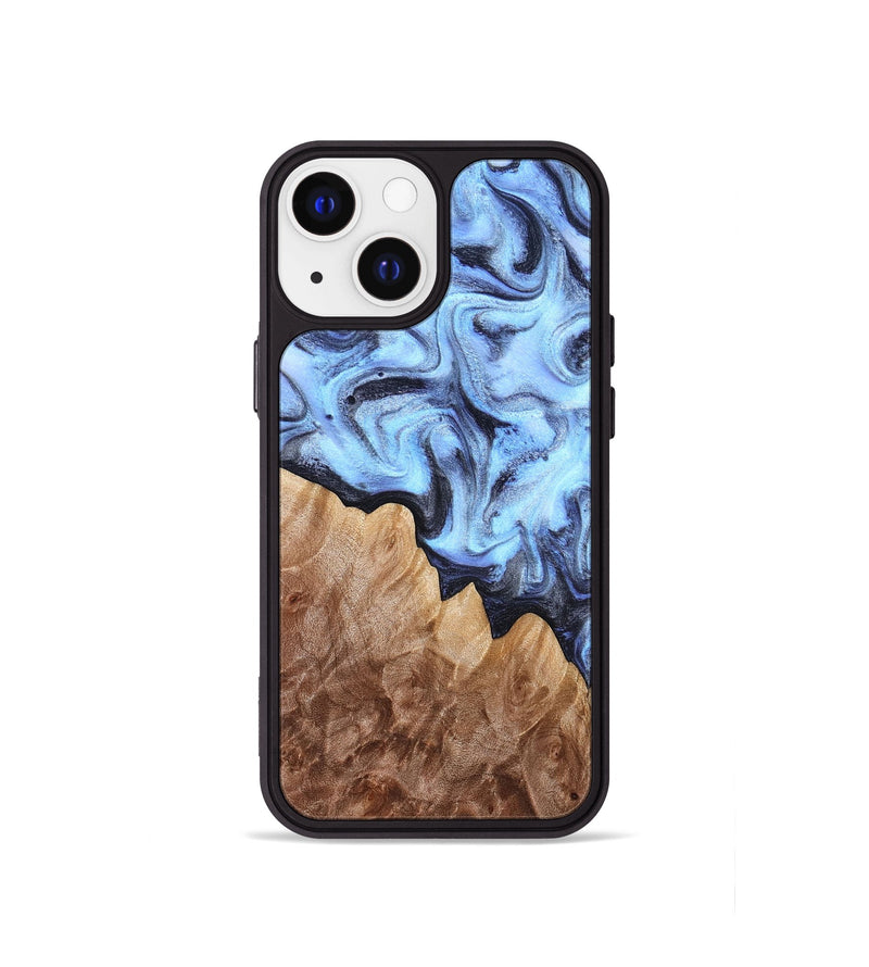 iPhone 13 mini Wood Phone Case - Inga (Blue, 832760)