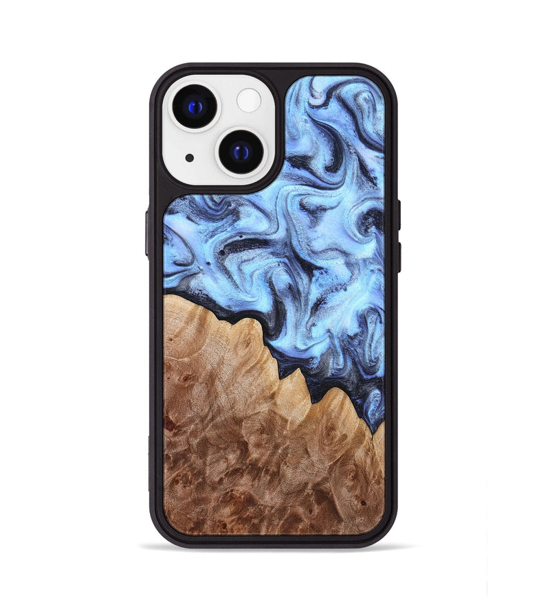iPhone 13 Wood Phone Case - Inga (Blue, 832760)
