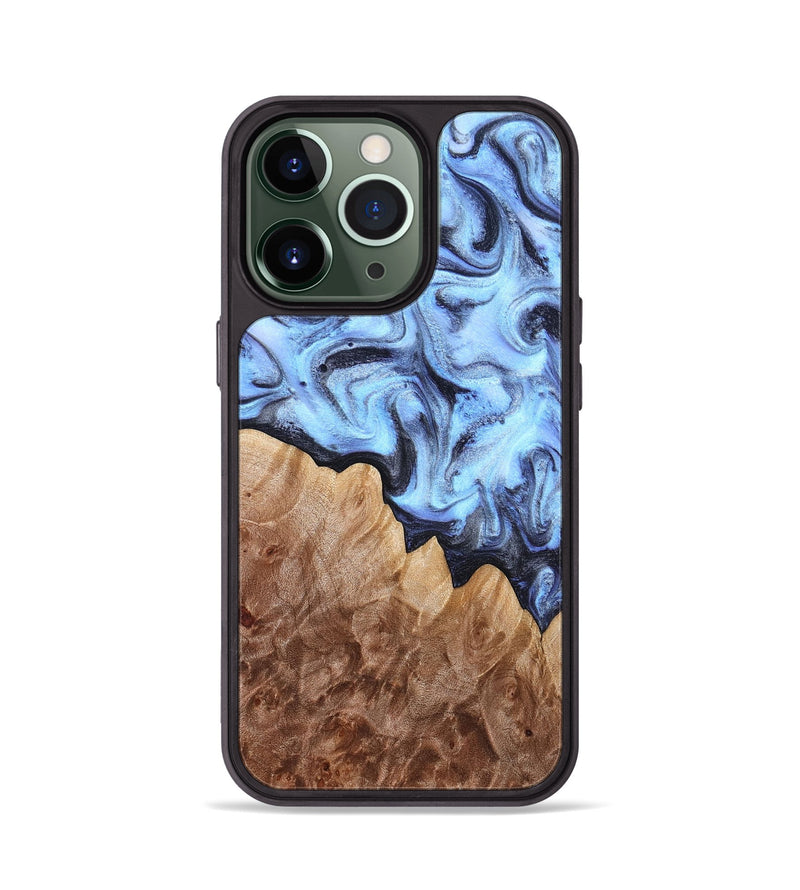 iPhone 13 Pro Wood Phone Case - Inga (Blue, 832760)