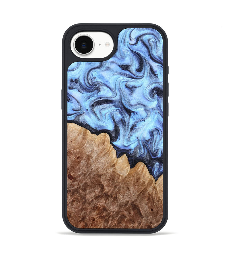 iPhone 17e Wood Phone Case - Inga (Blue, 832760)