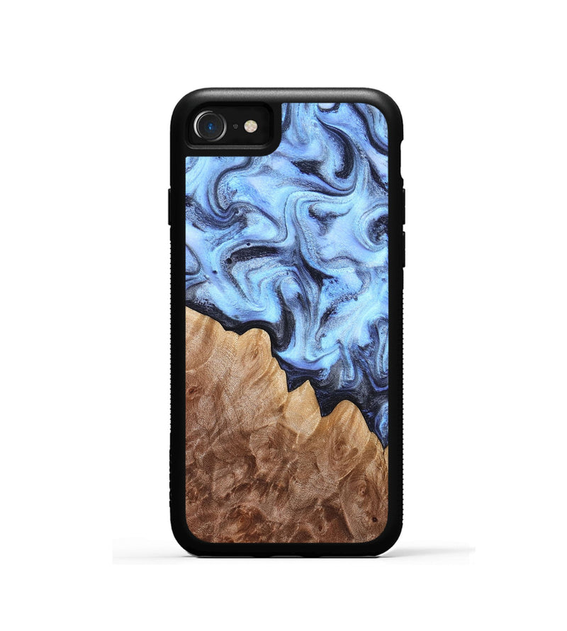 iPhone SE Wood Phone Case - Inga (Blue, 832760)