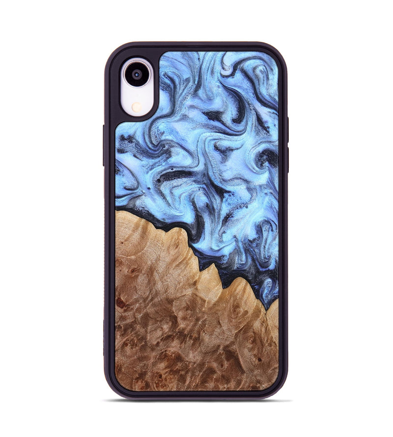 iPhone Xr Wood Phone Case - Inga (Blue, 832760)