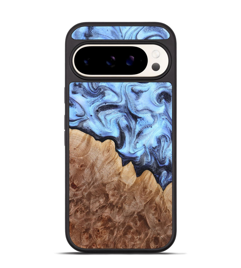 Pixel 9 Pro Wood Phone Case - Inga (Blue, 832760)