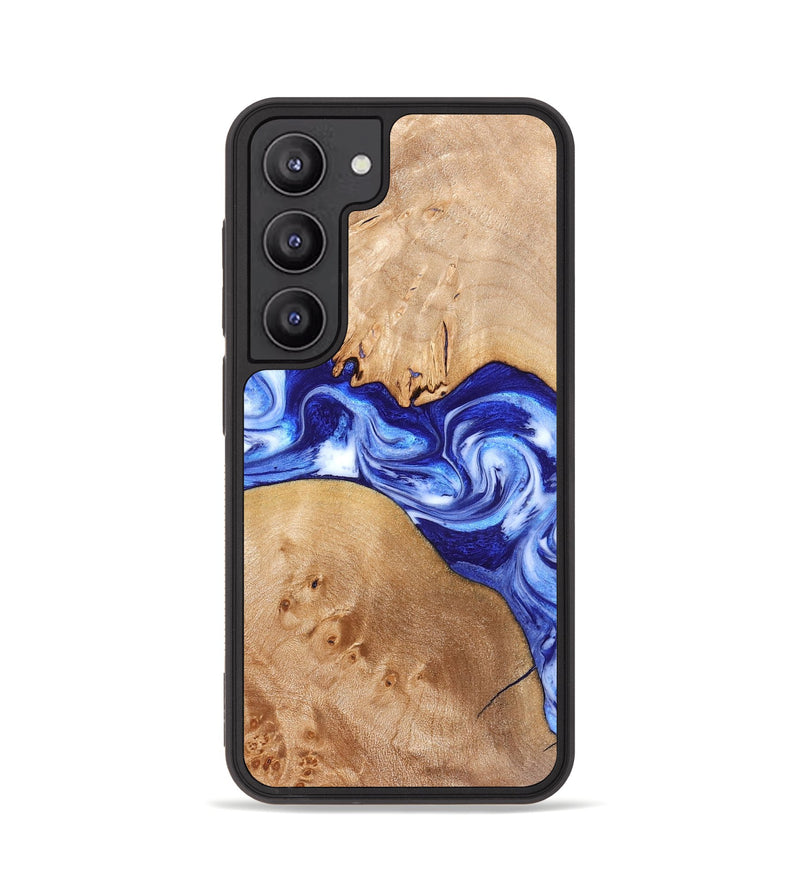 Galaxy S23 Wood Phone Case - Lourdes (Blue, 832761)