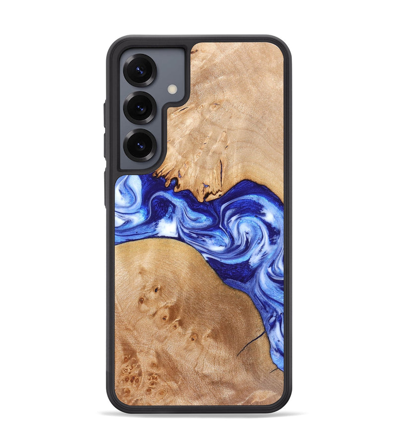 Galaxy S25 Plus Wood Phone Case - Lourdes (Blue, 832761)