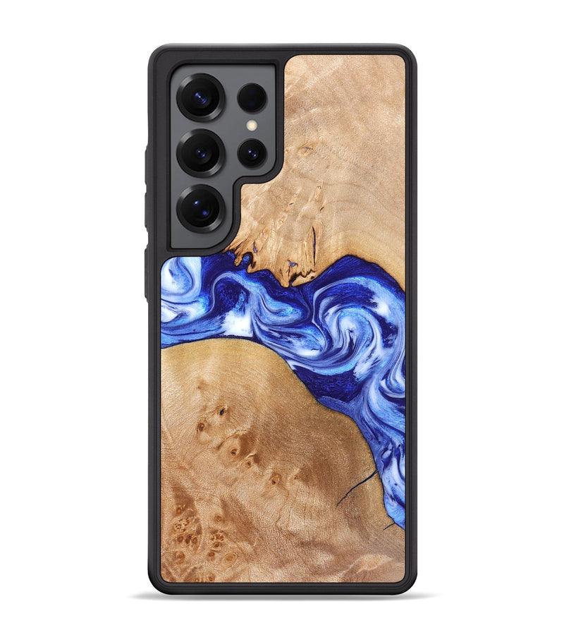 Galaxy S25 Ultra Wood Phone Case - Lourdes (Blue, 832761)
