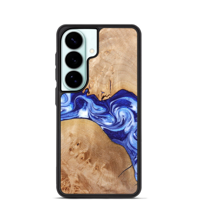 Galaxy S26 Wood Phone Case - Lourdes (Blue, 832761)