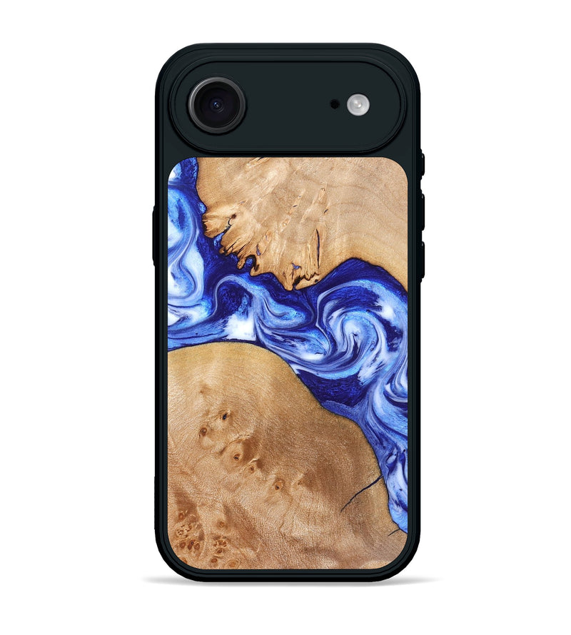 iPhone 17 Air Wood Phone Case - Lourdes (Blue, 832761)