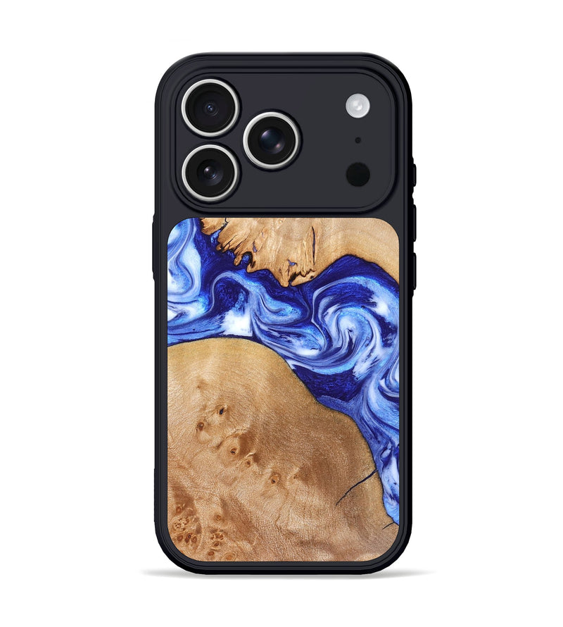 iPhone 17 Pro Wood Phone Case - Lourdes (Blue, 832761)