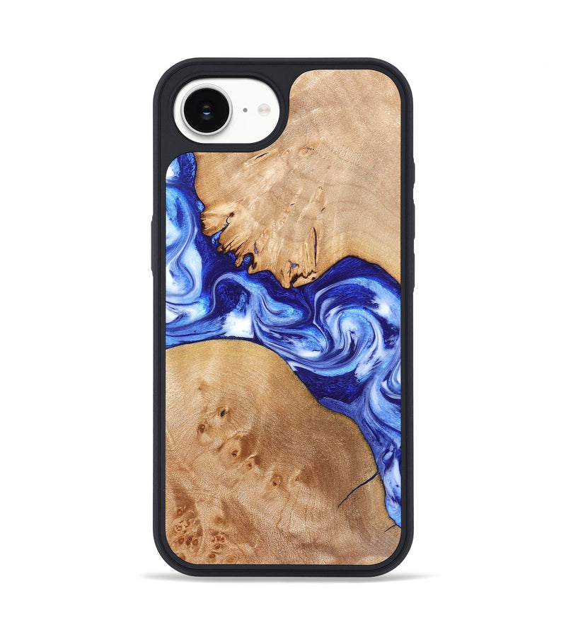 iPhone 17e Wood Phone Case - Lourdes (Blue, 832761)
