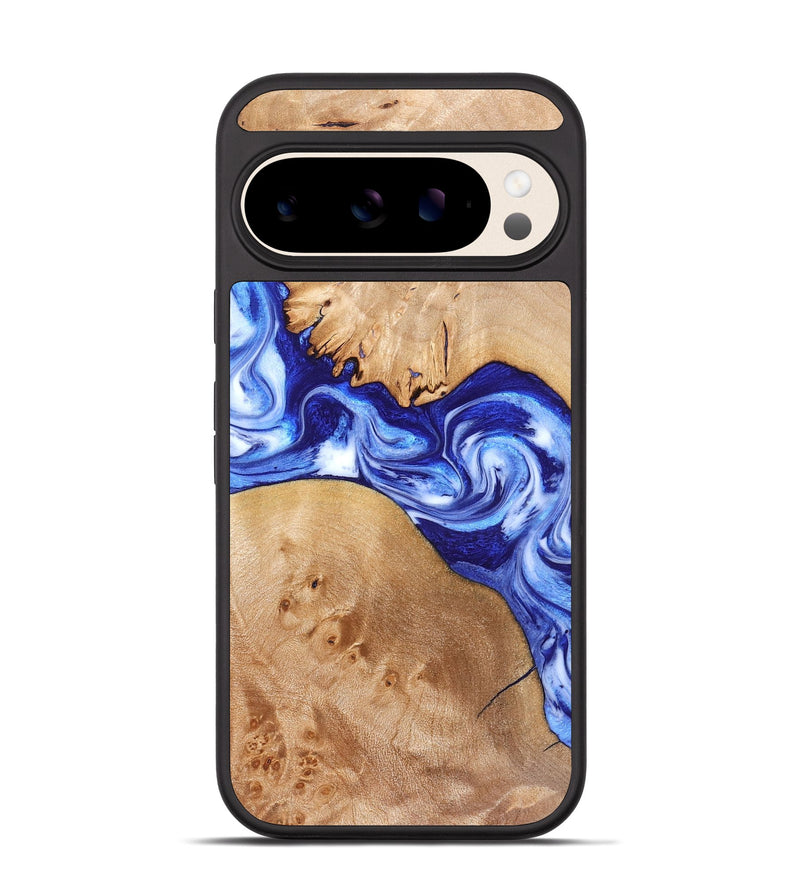 Pixel 10 Wood Phone Case - Lourdes (Blue, 832761)