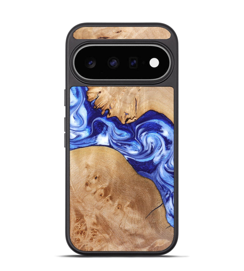 Pixel 11 Wood Phone Case - Lourdes (Blue, 832761)