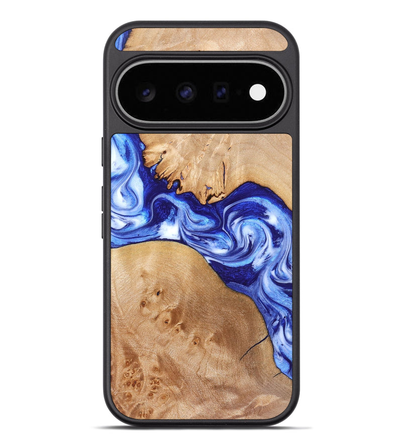 Pixel 11 Pro XL Wood Phone Case - Lourdes (Blue, 832761)