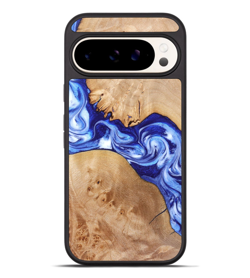 Pixel 9 Pro XL Wood Phone Case - Lourdes (Blue, 832761)