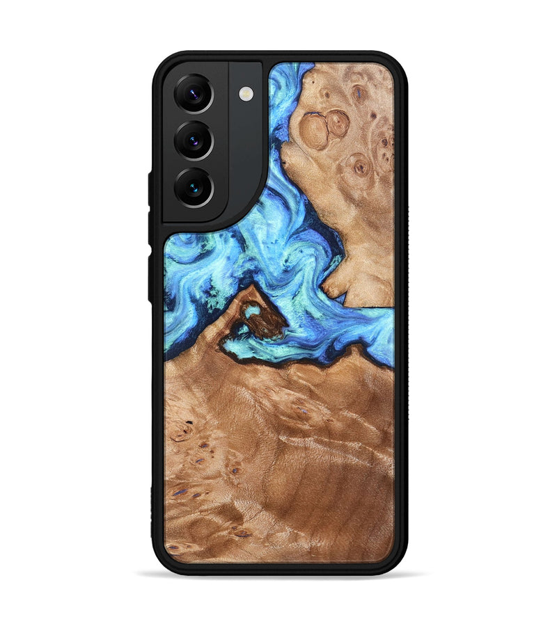 Galaxy S22 Plus Wood Phone Case - Dino (Blue, 832762)
