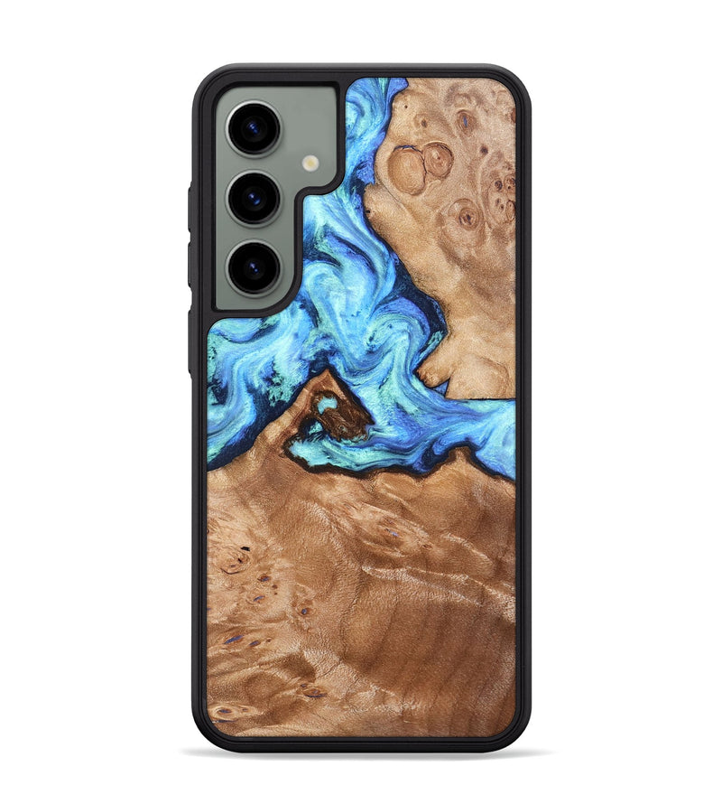 Galaxy S24 Plus Wood Phone Case - Dino (Blue, 832762)