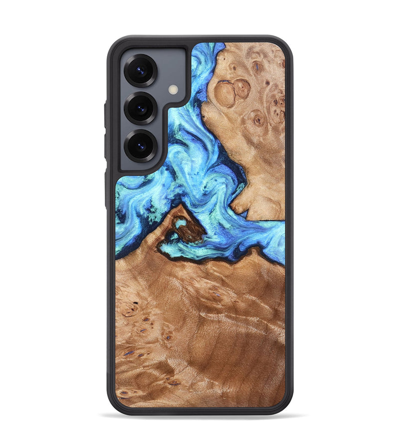 Galaxy S25 Plus Wood Phone Case - Dino (Blue, 832762)
