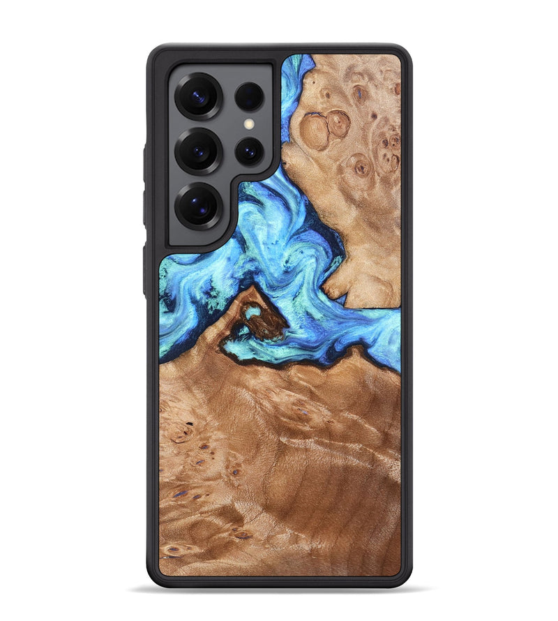 Galaxy S25 Ultra Wood Phone Case - Dino (Blue, 832762)