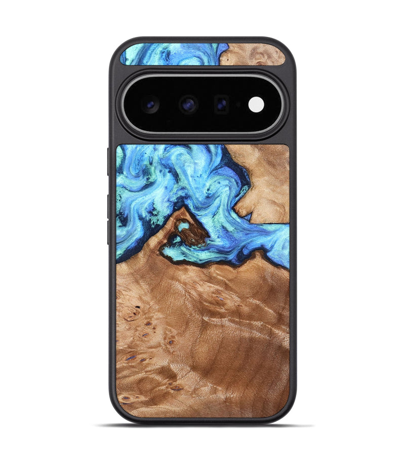 Pixel 11 Pro Wood Phone Case - Dino (Blue, 832762)